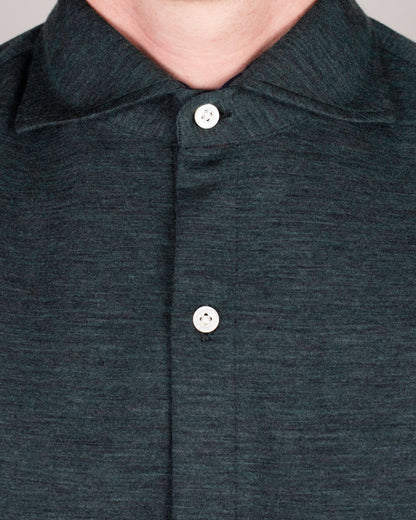 isaia soft jersey shirt jacket