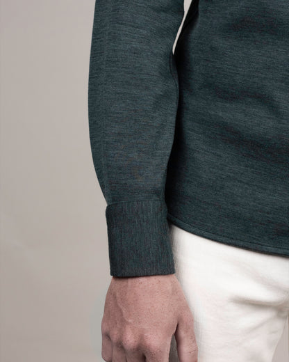 isaia soft jersey shirt jacket