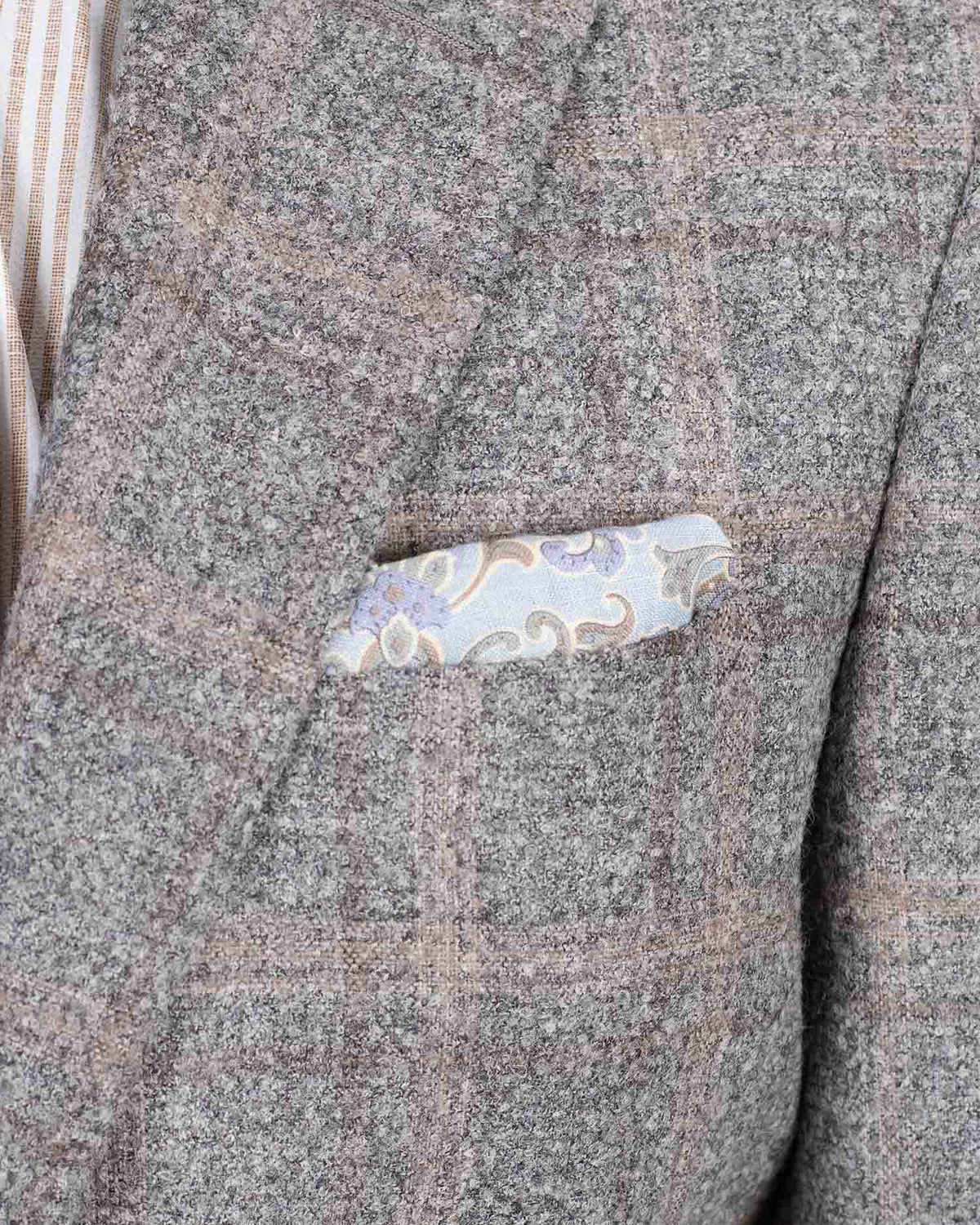 canali grey melange sport coat