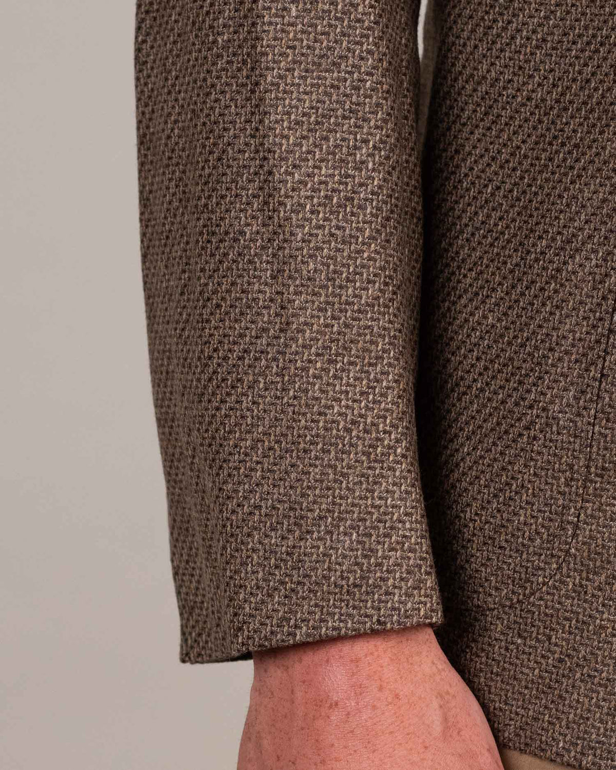 canali brown melange sport coat