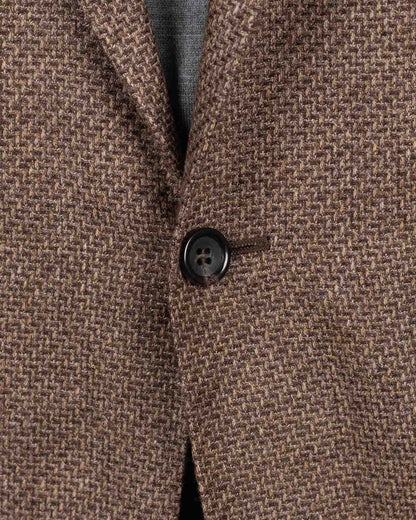canali brown melange sport coat