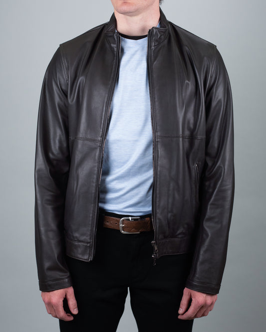 khakis brand lamskin leather jacket