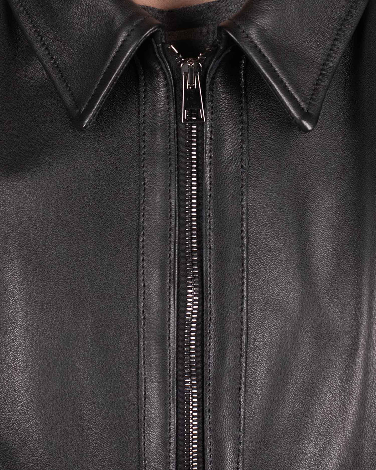 khakis brand lambskin leather shirt jacket