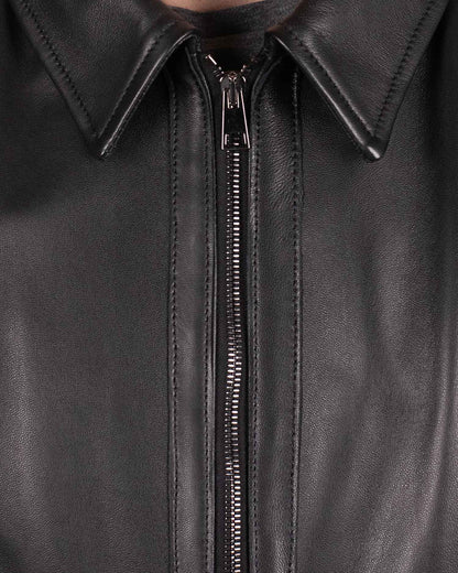 khakis brand lambskin leather shirt jacket
