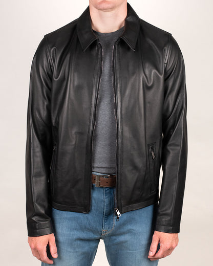 khakis brand lambskin leather shirt jacket