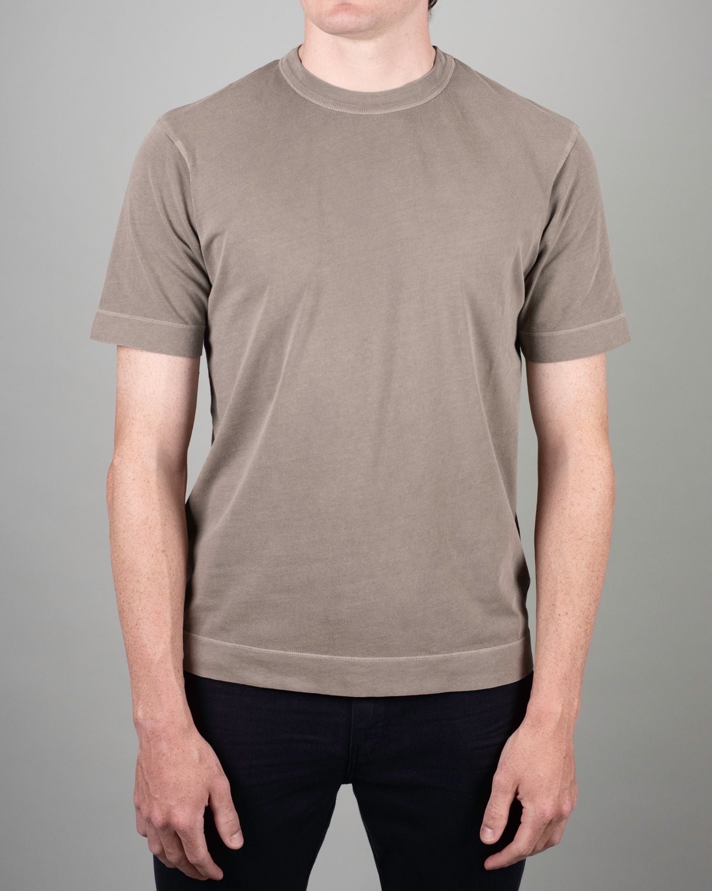 khakis brand enzyme washed crew tee