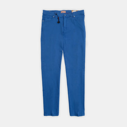 MP - Royal Cotton and Silk Tencel 5-Pocket Jeans in Blue