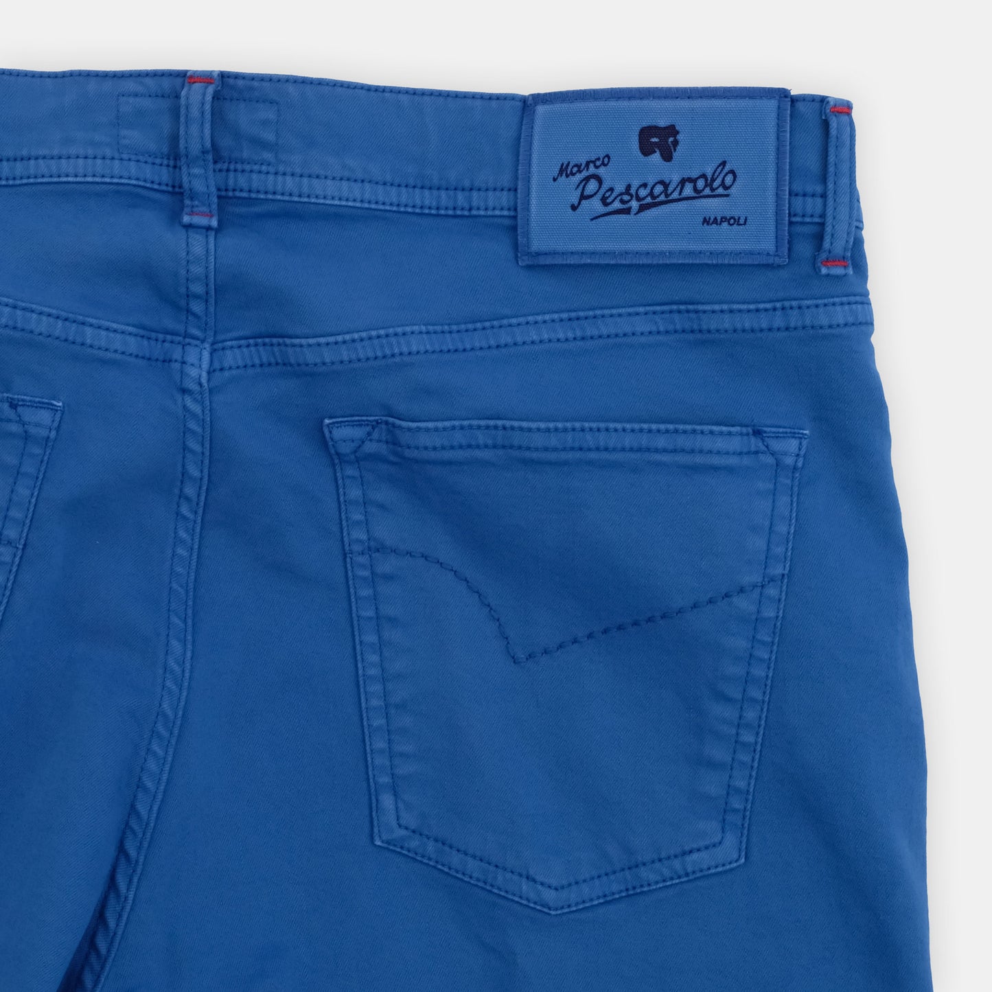 MP - Royal Cotton and Silk Tencel 5-Pocket Jeans in Blue
