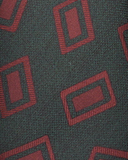 Khakis of Carmel - Silk Printed Tie in Green and Maroon