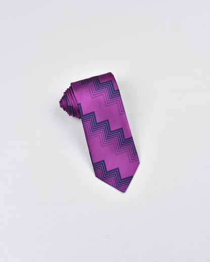 Khakis of Carmel - Silk Printed Tie in Purple