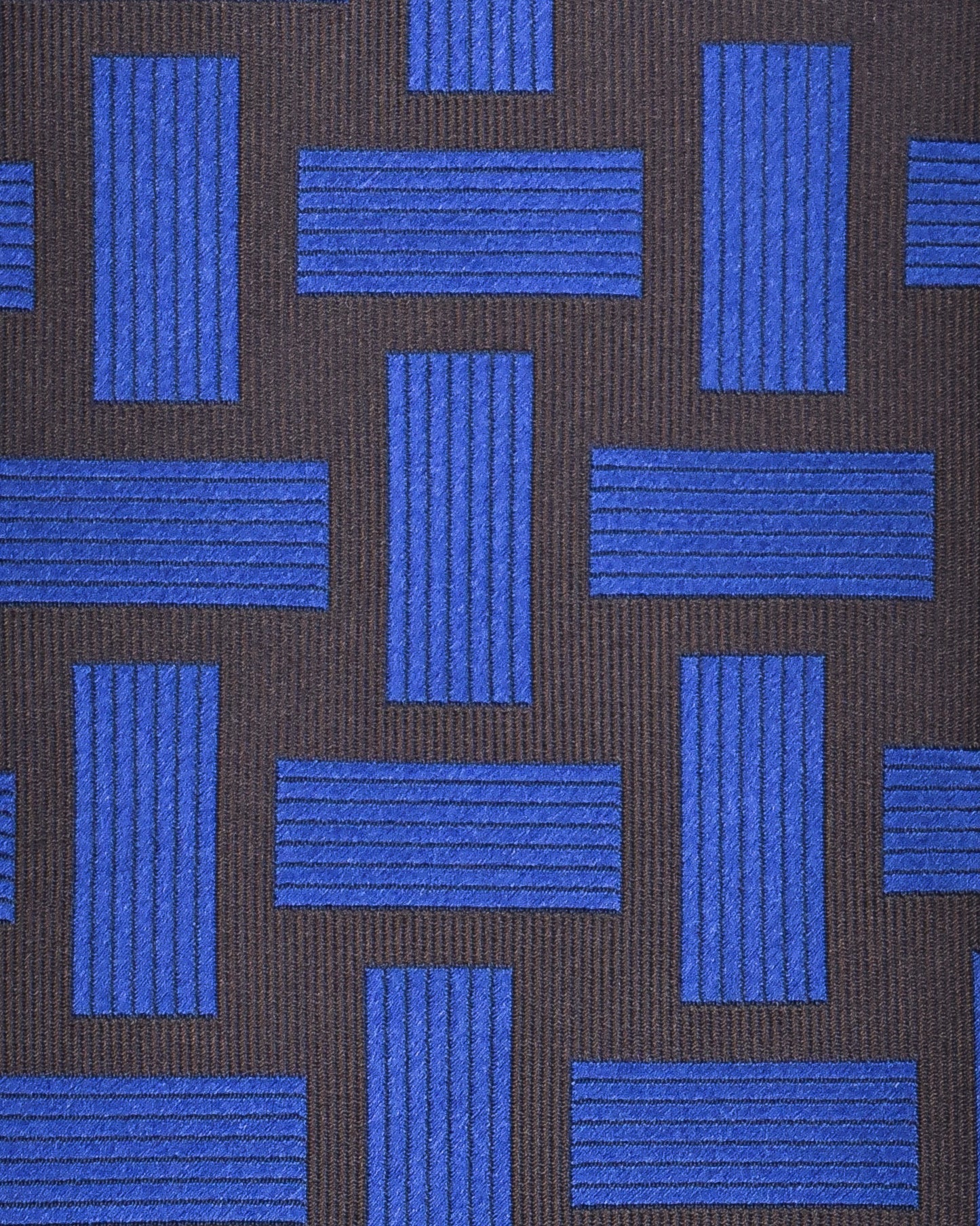 Khakis of Carmel - Silk Printed Tie in Blue and Black