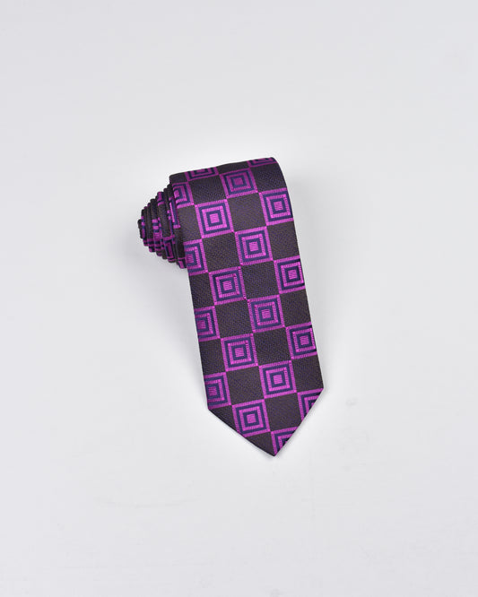 Khakis of Carmel - Silk Printed Tie in Purple