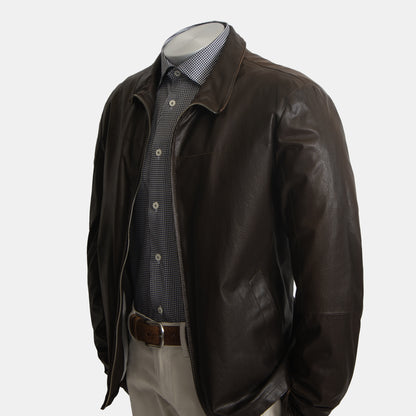 Gimos - Brown Leather Jacket
