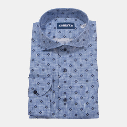 Khaki’s of Carmel - Navy Print Shirt
