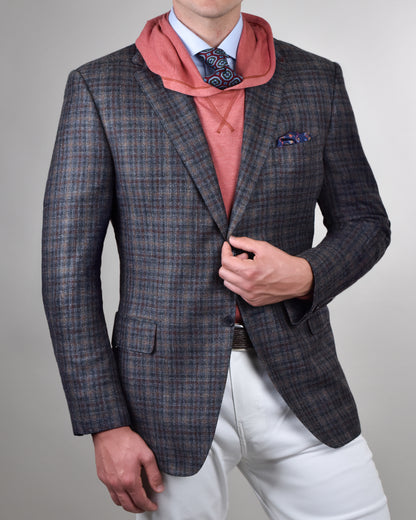 Canali  - Grey Checked Sport Coat