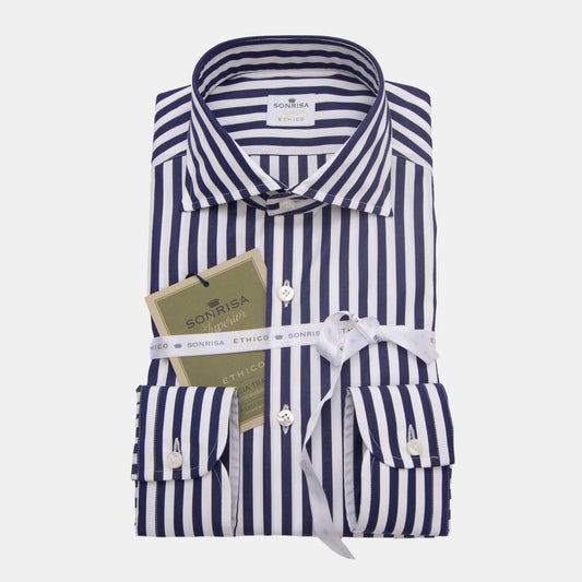 Khaki’s of Carmel - Navy Striped Shirt