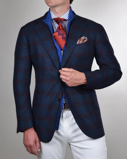 Sartoria Natale - Blue Checked Sport Coat