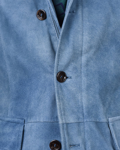 Khakis of Carmel - Light Blue Suede Jacket