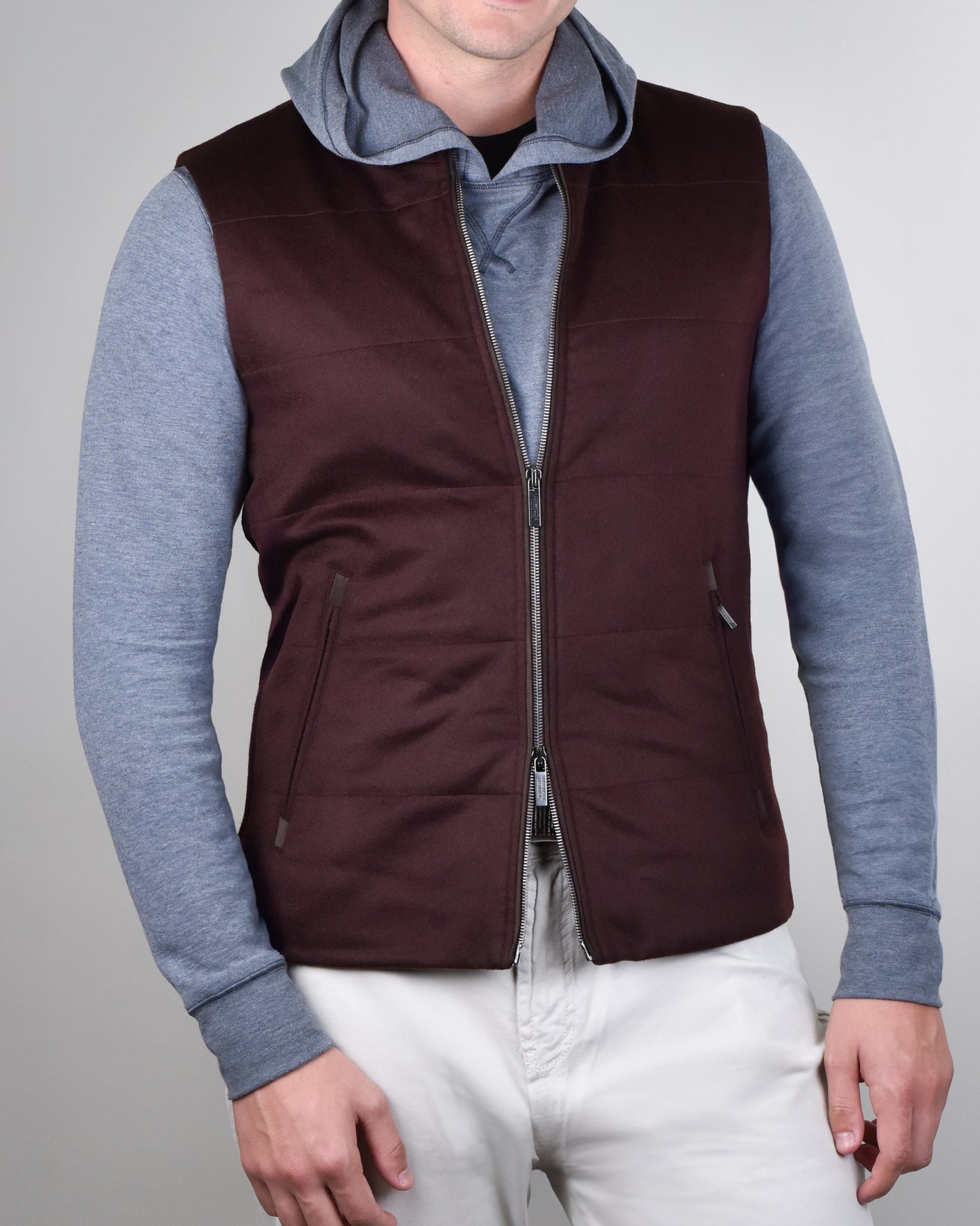 Khaki's of Carmel - Maroon Baldassari Cashmere Vest