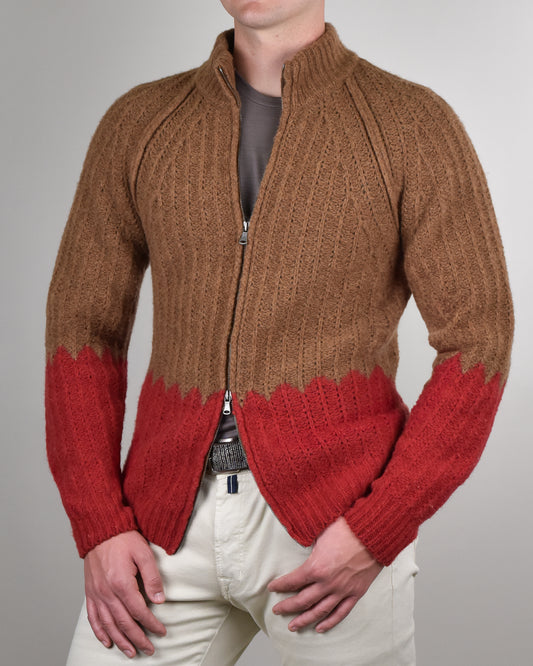 Khakis of Carmel - Patterned Wool Knit Sweater