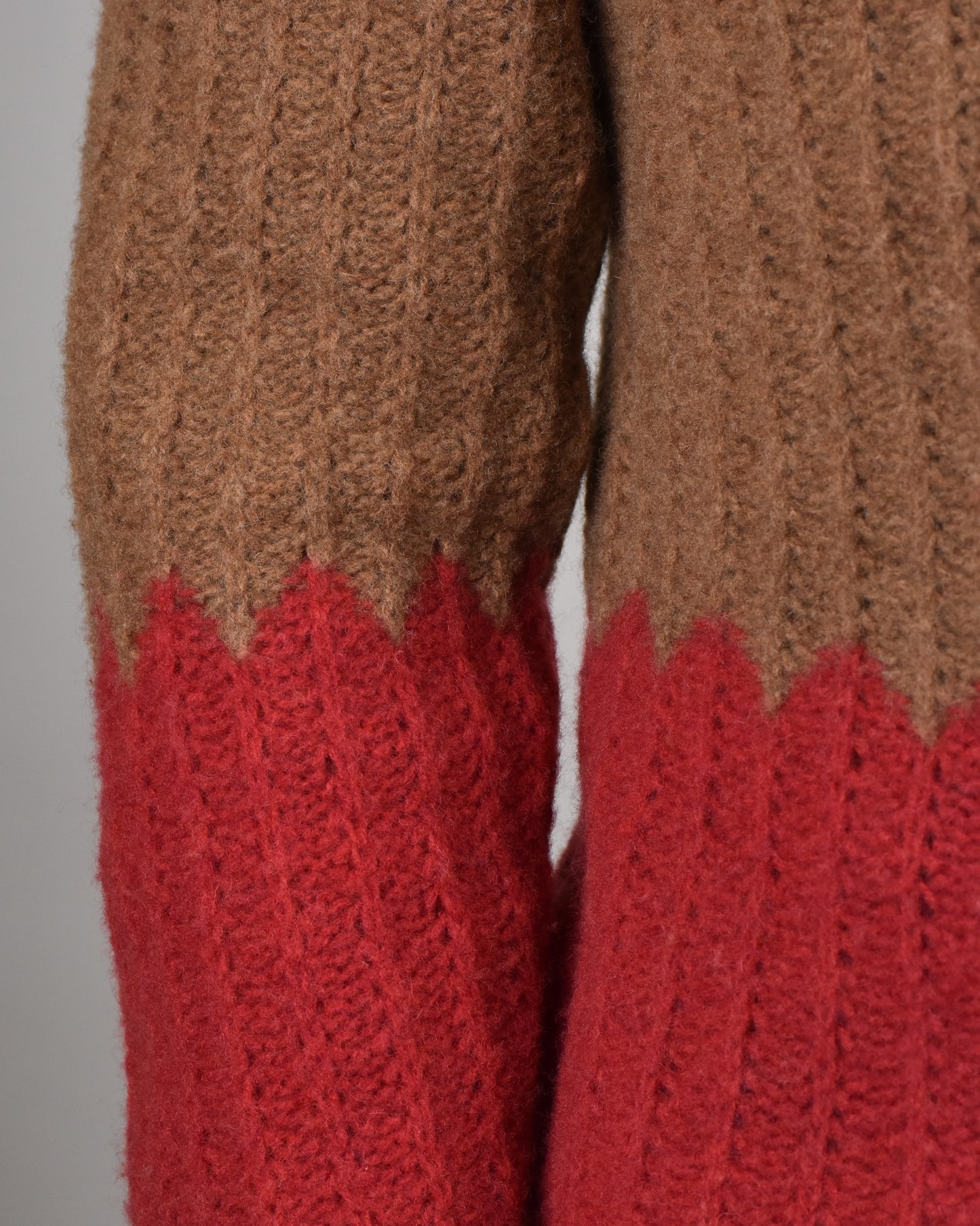 Khakis of Carmel - Patterned Wool Knit Sweater