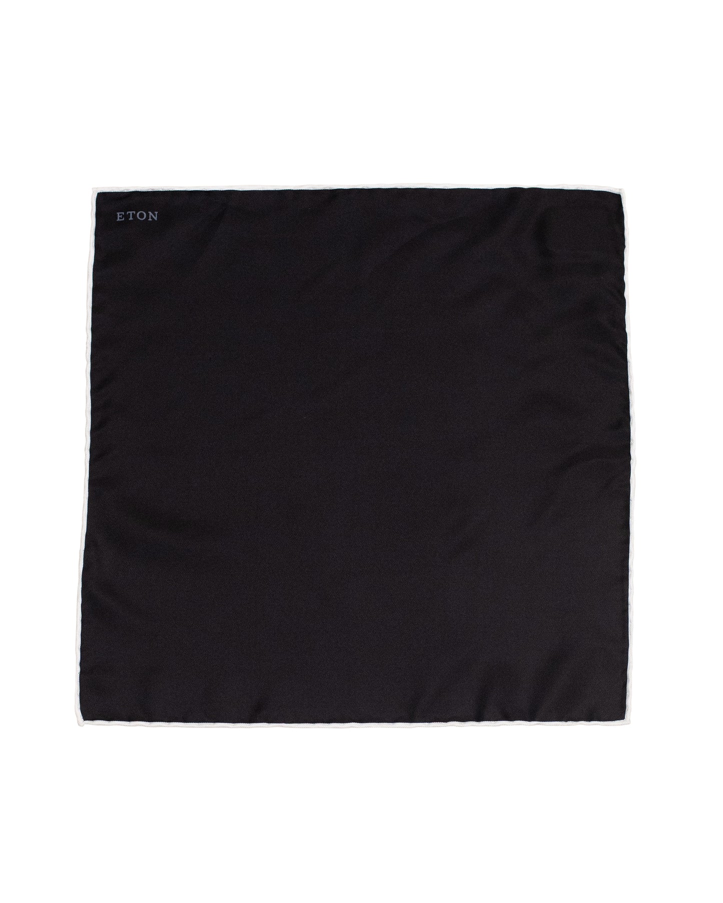 black silk pocket square