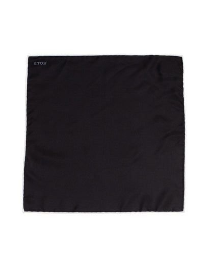 black silk pocket square