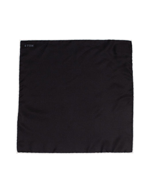 black silk pocket square