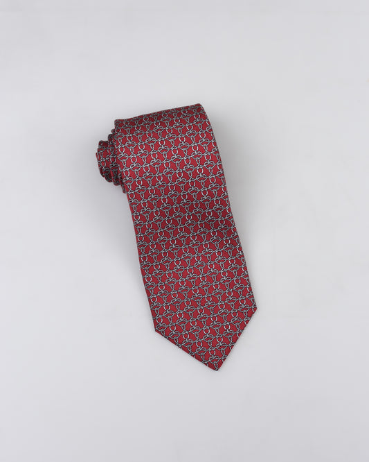 Khakis of Carmel - Silk Printed Tie in Red