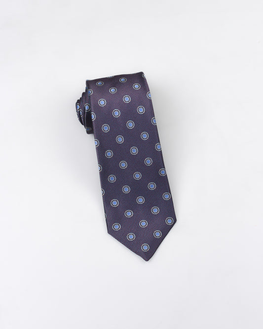 Khakis of Carmel - Silk Printed Tie in Dot Pattern