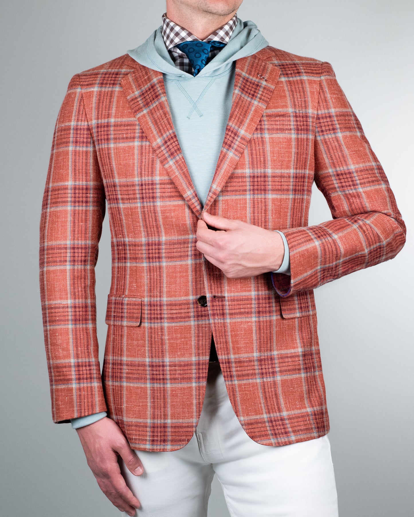 Castangia - Orange Check Sport Coat