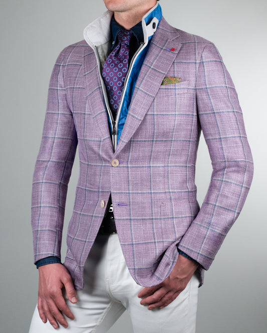 Isaia - Lavender Check Sport Coat