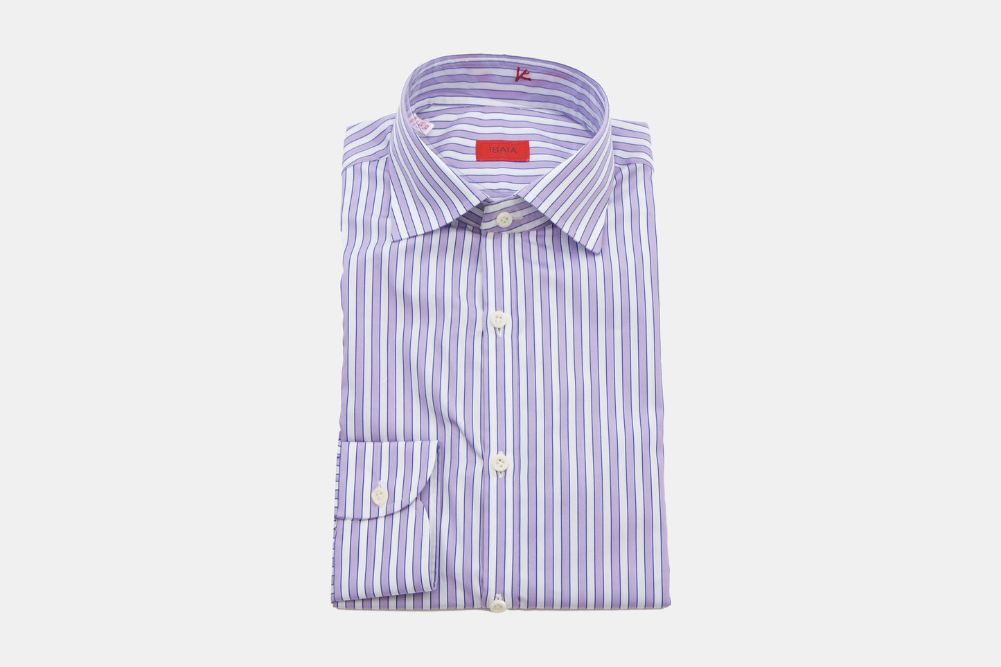 khakis of Carmel - lavender strip shirt