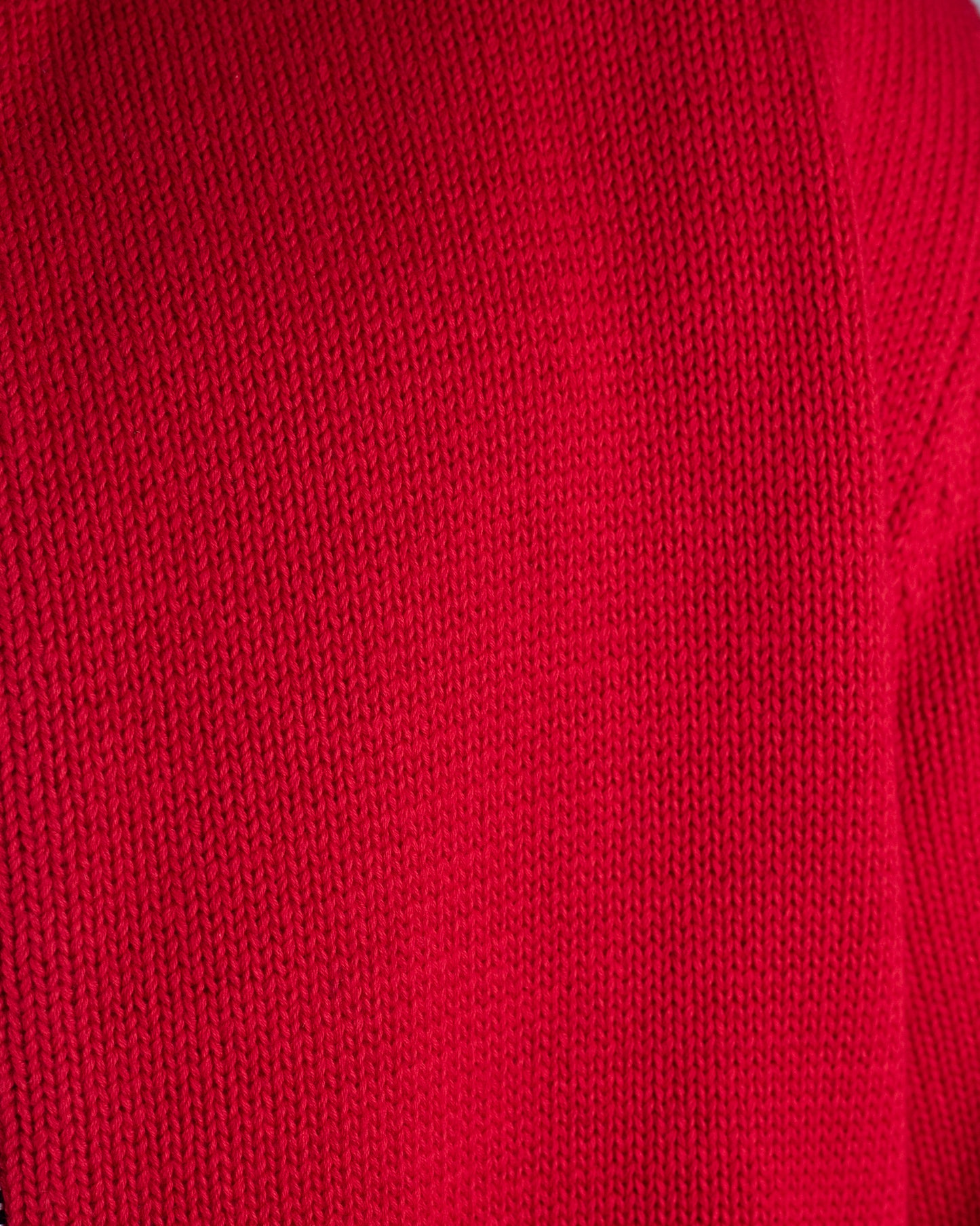 Khakis of Carmel - Red Knit Sweater