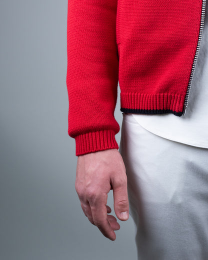 Khakis of Carmel - Red Knit Sweater