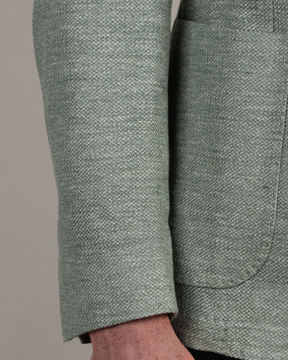 lbm green jersey soft coat