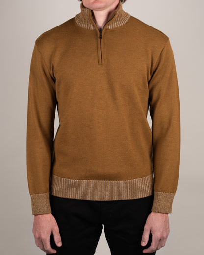 paul and shark gold yellow zip sweater