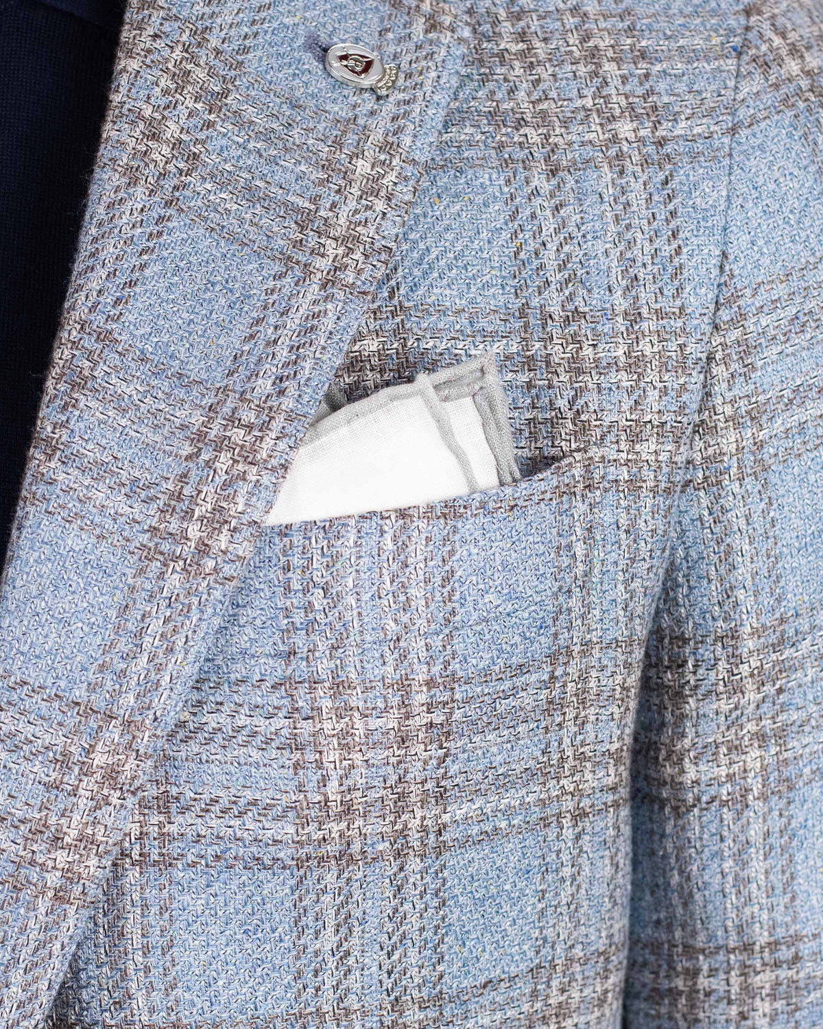ravazzolo lt blue and tan sport coat