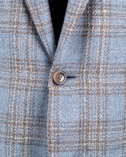 ravazzolo lt blue and tan sport coat