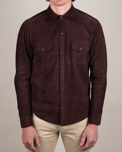 eleventy burgundy suede hybrid jacket