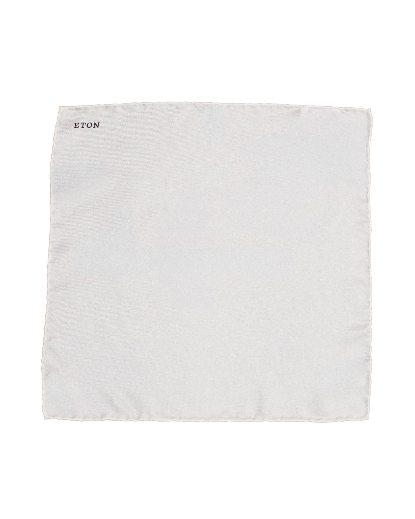 eton white silk formal pocket square