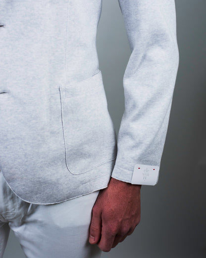 eleventy lt grey hoodie soft coat