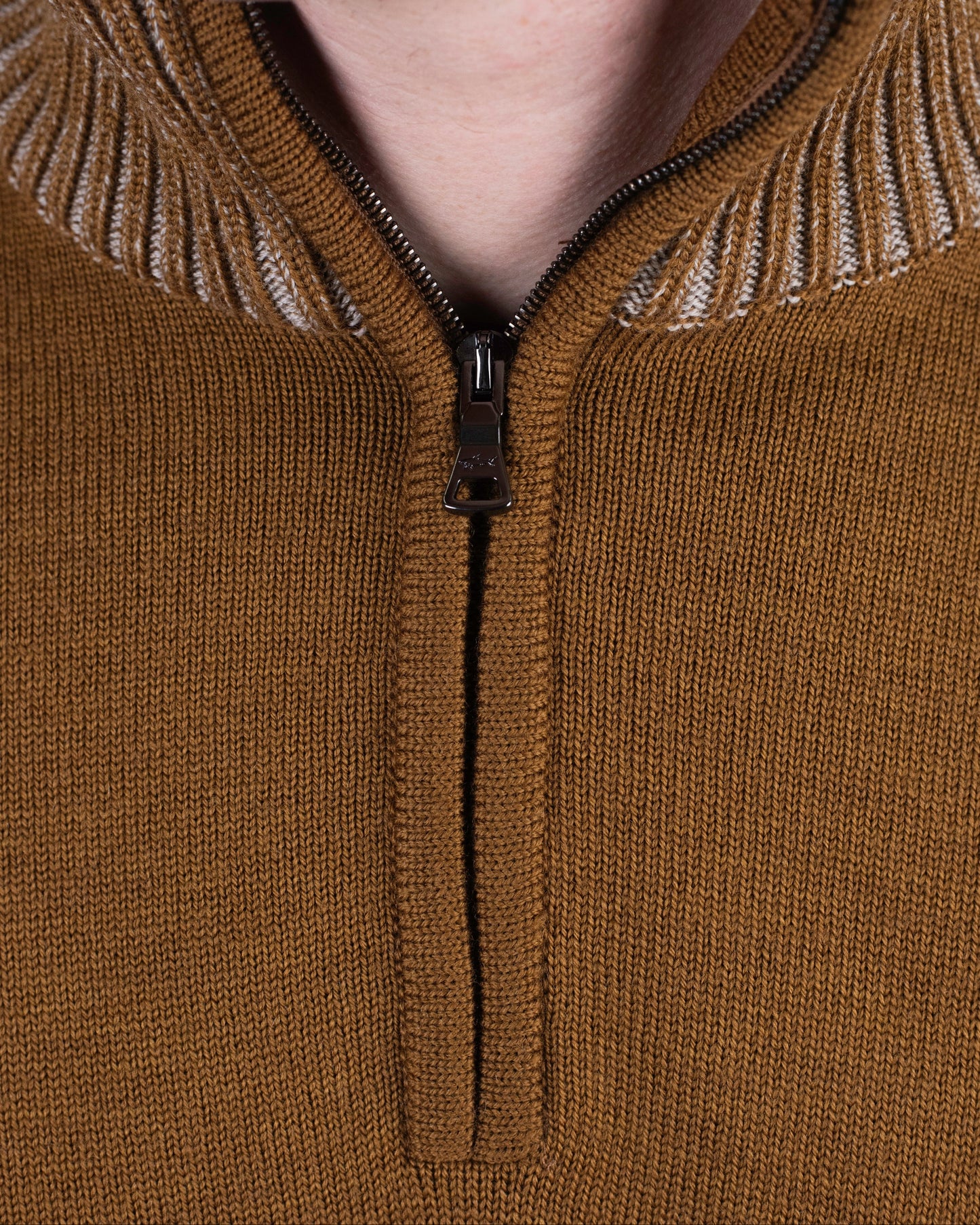 paul and shark gold yellow zip sweater
