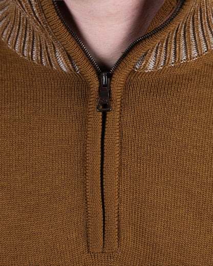 paul and shark gold yellow zip sweater