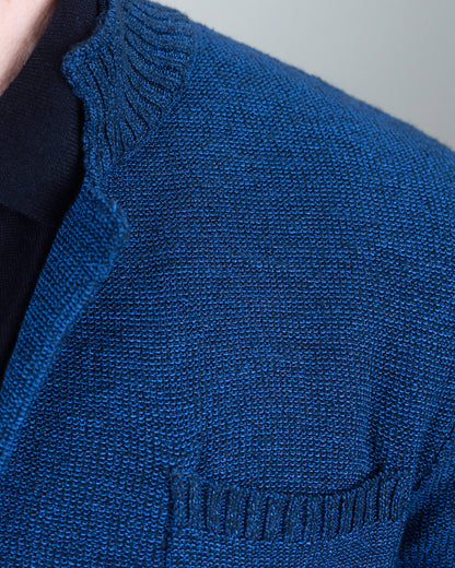 baldassari blue knit sweater