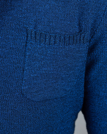 baldassari blue knit sweater