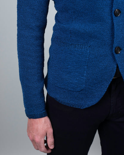 baldassari blue knit sweater