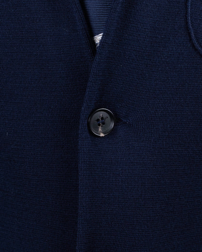 isaia navy jersey sport coat