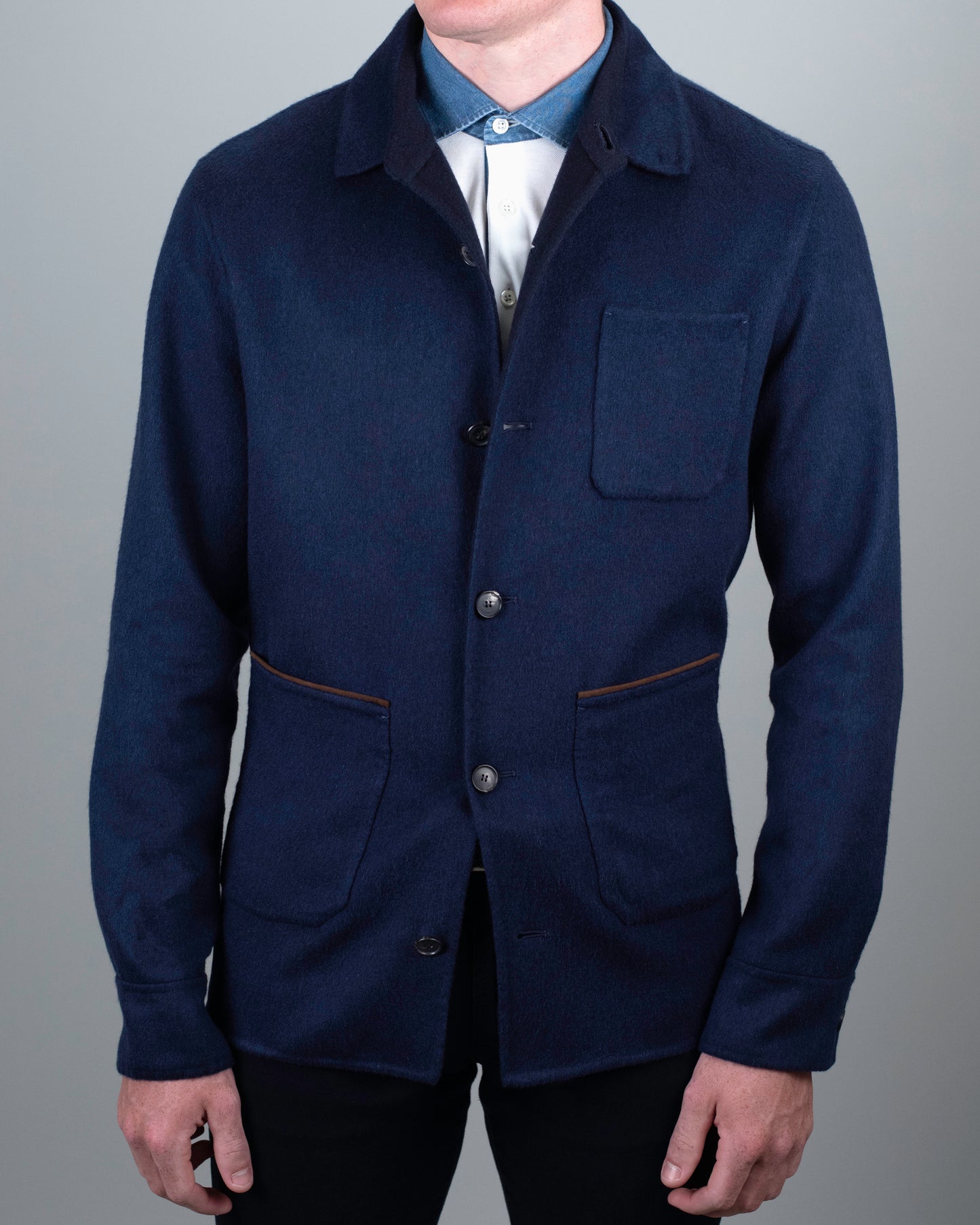 khakis brand double face cashmere jacket