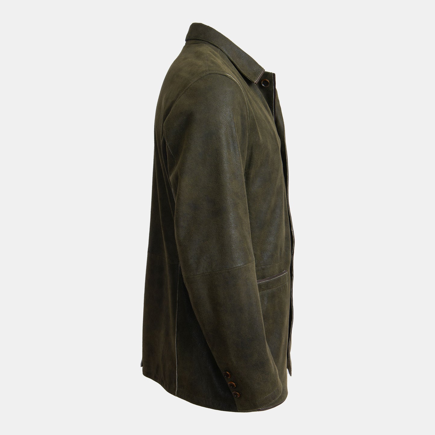 Khaki's of Carmel - Gimo's Olive Double Dyed Leather Jacket